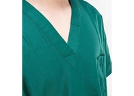 Больница использует медицинское хирургическое Scrub одевает короткое 100% хлопок v рукава - шея