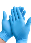 Напудрите свободную устранимую голубую резинку качества еды перчаток нитрила