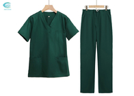 Хлопок полиэстера многоразовый Scrub одевает медсестра формы одевают ткань больницы