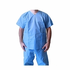 Xs / S / M / L / Xl / Xxl Медицинские костюмы для очистки Мандаринский воротник короткий рукав