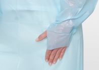 Аксессуары водоустойчивой пластиковой мантии рисбермы CPE мантии изоляции петли большого пальца руки хирургические