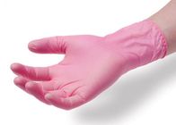 Перчатки винила розового прозрачного латекса перчаток руки PVC устранимого свободные устранимые