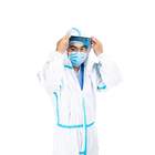 медицинские PE 65g PP устранимые Scrub CE Coverall защитной одежды костюмов