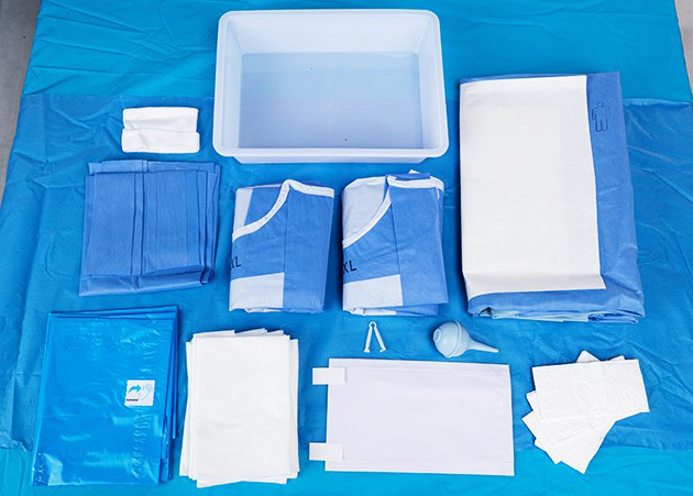 Устранимый стерильный медицинский хирургический пакет C-раздела/набор кесаревого сечения