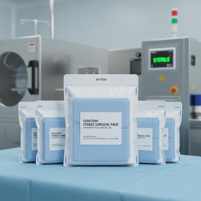 OEM/ODM Sterile Surgical Packs with Non-woven Fabric and Multiple Sterilization Methods for Angiography and Surgical Use