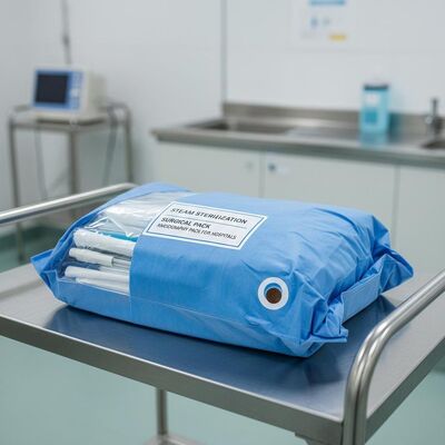 Steam Sterilization Sterile Surgical Packs with Non-woven Fabric and Angiography Pack for Hospitals