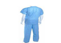 Устранимые медицинские Scrub костюмы короткий рукав длиной задыхается материал PP SMS Nonwoven